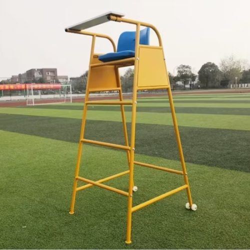 Badminton-Referee-Steel-Seat-Shuttlecock-Judge-Chair-with-Wheels